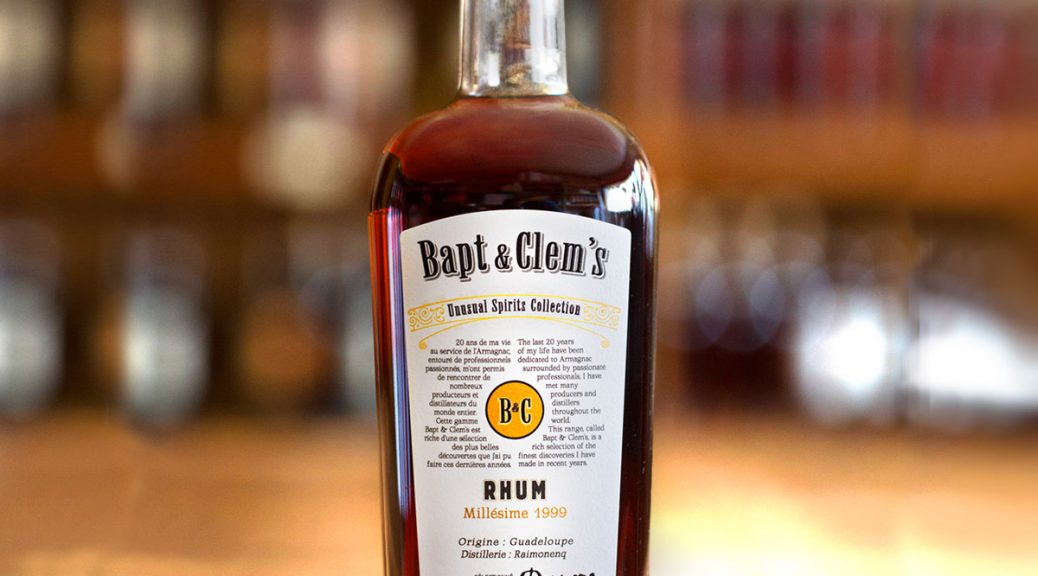 Bapt & Clem's rhum de la guadeloupe reimonenq millesime 1999