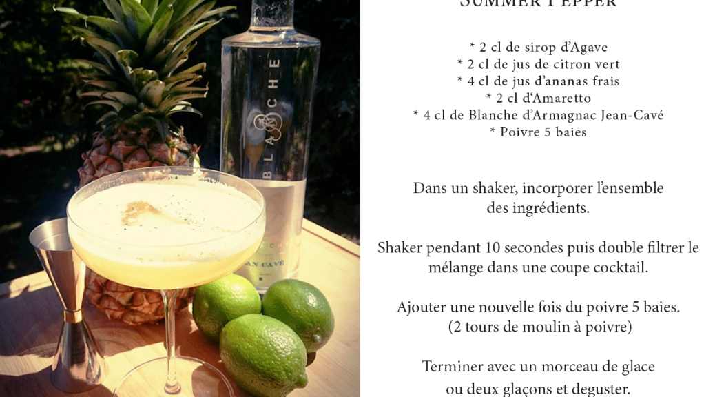 Cocktail et Armagnac le Summer Pepper